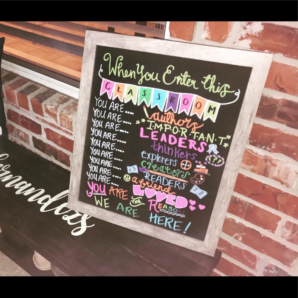 Chalkboard Creations sign
